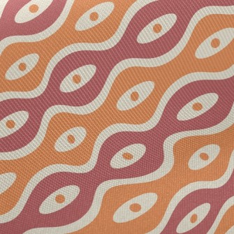 Dot Ellipse Wave Midweight Cotton Poplin