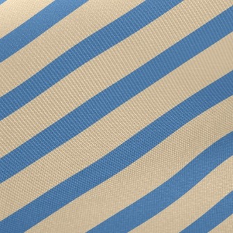 Navy Stripes Midweight Cotton Poplin