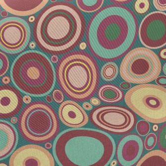 Overlapping Dots Midweight Cotton Poplin