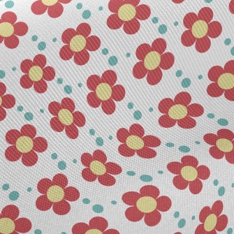 Vibrant Little Flower Midweight Cotton Poplin
