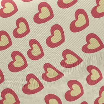 Stacked Hearts Midweight Cotton Poplin