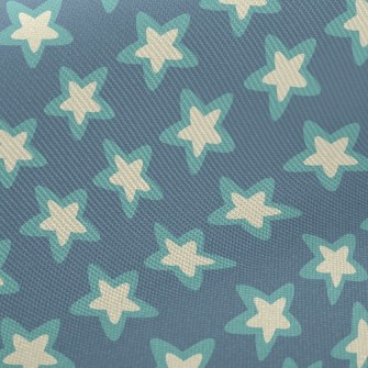 Two-Color Stacked Stars Midweight Cotton Poplin