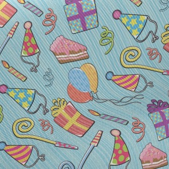 Happy Birthday Party Midweight Cotton Poplin