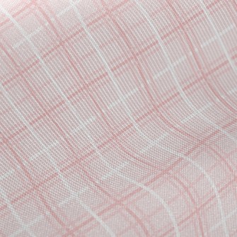 Pink Simple Lines Midweight Cotton Poplin