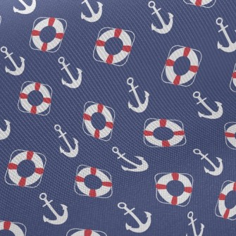 Life Buoy And Anchor Midweight Cotton Poplin