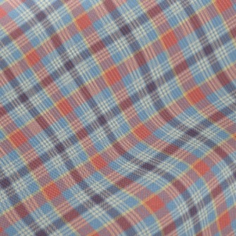 Red And Blue Plaid Pattern Midweight Cotton Poplin