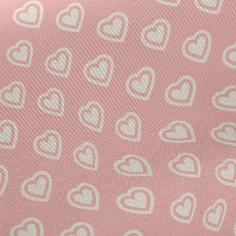 Mini Double Heart Midweight Cotton Poplin