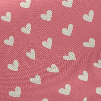 Neatly Arranged Hearts Midweight Cotton Poplin
