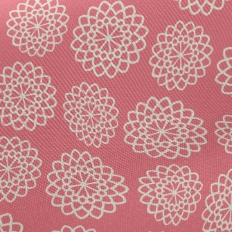 Beautiful Coil Flowers Midweight Cotton Poplin