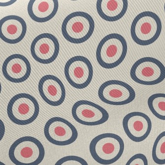 Circle Of Red Hearts Midweight Cotton Poplin