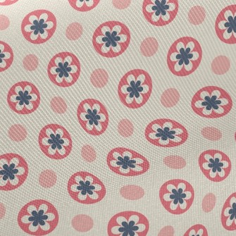 Flowers And Dots Midweight Cotton Poplin