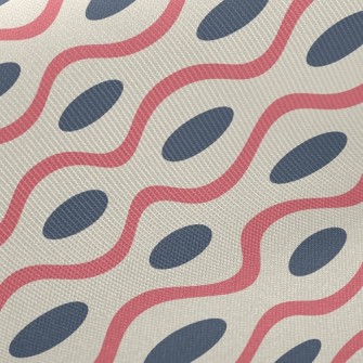 Polka Dot Wave Midweight Cotton Poplin