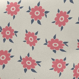 Small Beautiful Flowers Midweight Cotton Poplin
