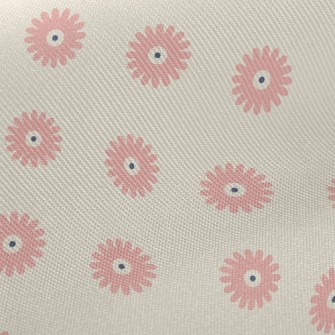 Simple Flowers Midweight Cotton Poplin