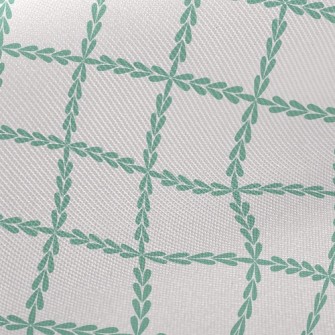Grid Of Leaves Midweight Cotton Poplin