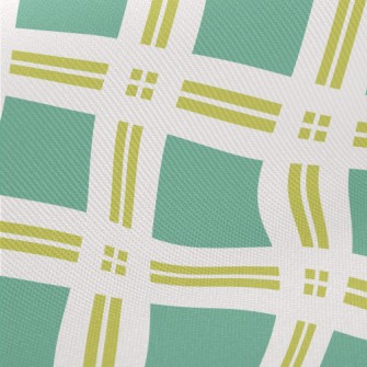 Line Cross Grid Midweight Cotton Poplin
