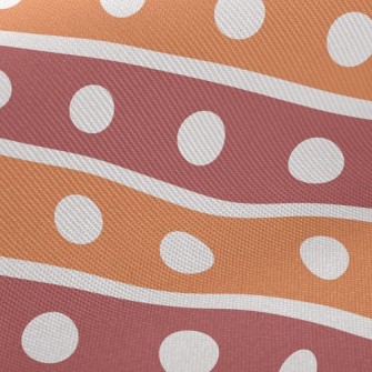 Polka Dot Diagonal Stripes Midweight Cotton Poplin