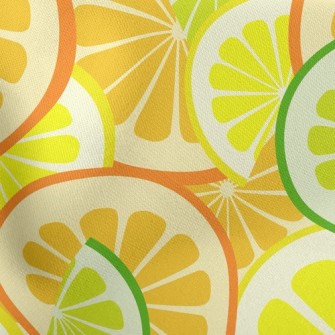 Sliced Juicy Oranges Stretch Ponte