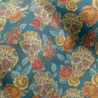 Painted Skull Micro Fleece