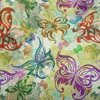Gorgeous Color Butterfly Minky