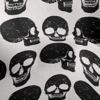 Black And White Skull Lightweight Performance Linen