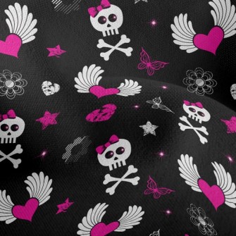 Heart Wings Skull Lightweight Performance Linen