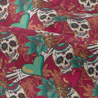 Heart Painted Skull Modern Jersey