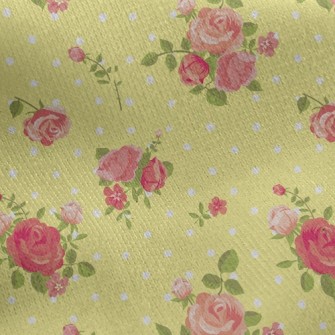 Cute Little Rose Jersey Backed Fleece