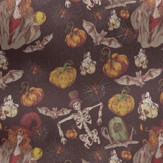 Halloween Witch Jersey Backed Fleece