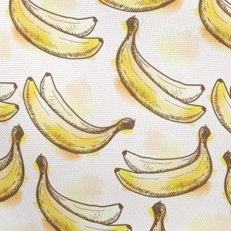 Hand Drawn Cute Banana Pongee