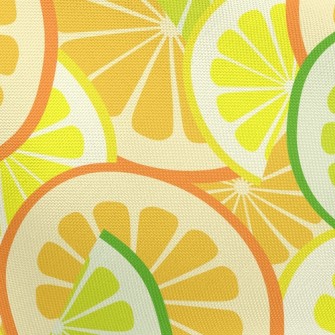 Sliced Juicy Oranges Pongee