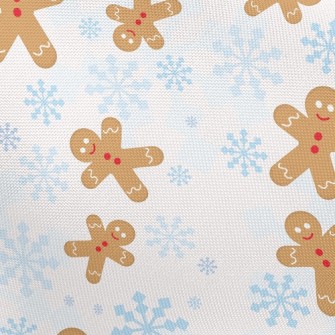 Snowflake Gingerbread Man Pongee