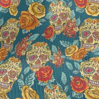 Painted Skull Stretch Jersey