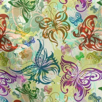Gorgeous Color Butterfly Lightweight Cotton Poplin