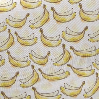 Hand Drawn Cute Banana Midweight Cotton Poplin