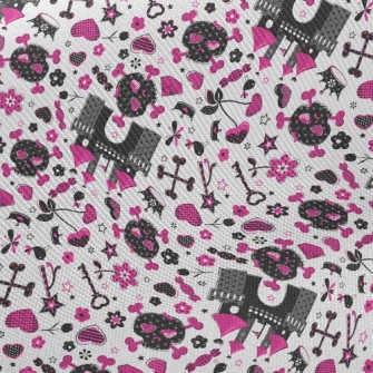 Happy Skull Midweight Cotton Poplin