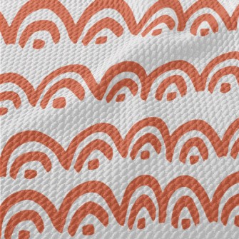 Hand Drawn Arch Doodle Birdseye Piqué