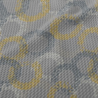 Colorful Bubble Circles Birdseye Piqué