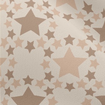 Brown Star Pattern Chiffon