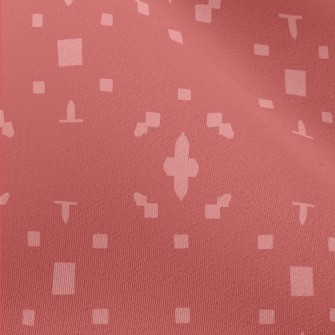 Pink Geometric Pattern Chiffon