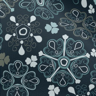 Ethnic Floral Pattern Chiffon