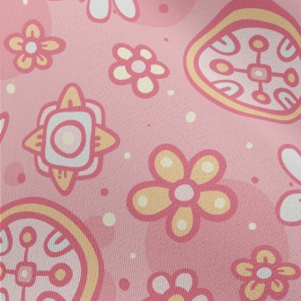 Girl Flower Graffiti Chiffon