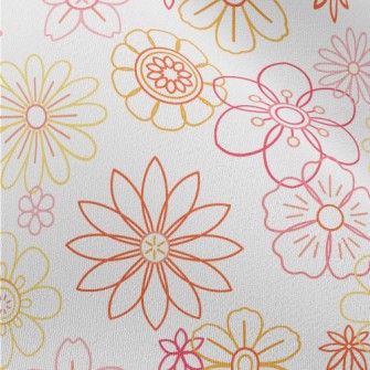 Beautiful Vector Flowers Chiffon