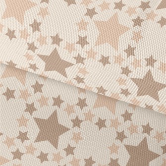 Brown Star Pattern Waterproof Oxford