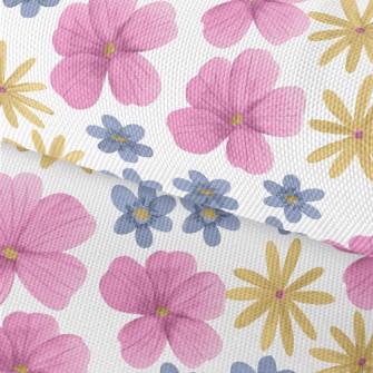 Painted Cartoon Flowers Waterproof Oxford