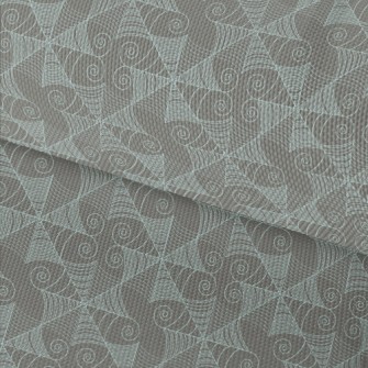 Light Blue Swirls Waterproof Oxford