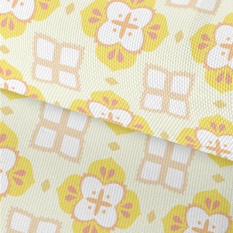 Yellow Tile Design Waterproof Oxford