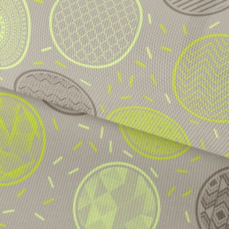 Green Pattern Round Waterproof Oxford