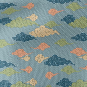 Colorful Chinese Clouds Waterproof Canvas