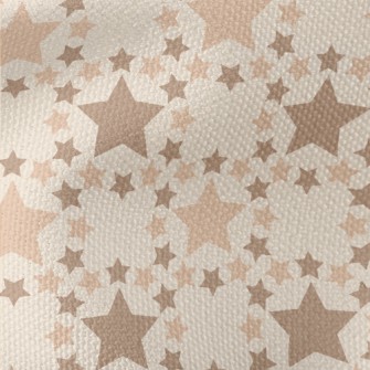 Brown Star Pattern Waterproof Canvas